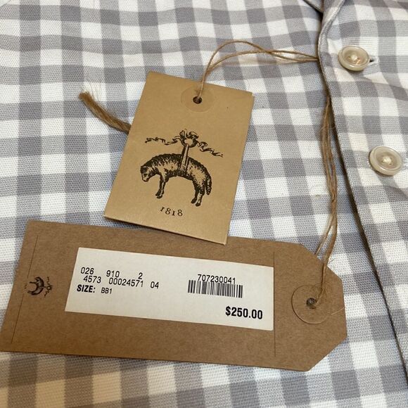 Brook Brothers Black Fleece Vest Suite Size XXS Plaid-New - Picture 5 of 17